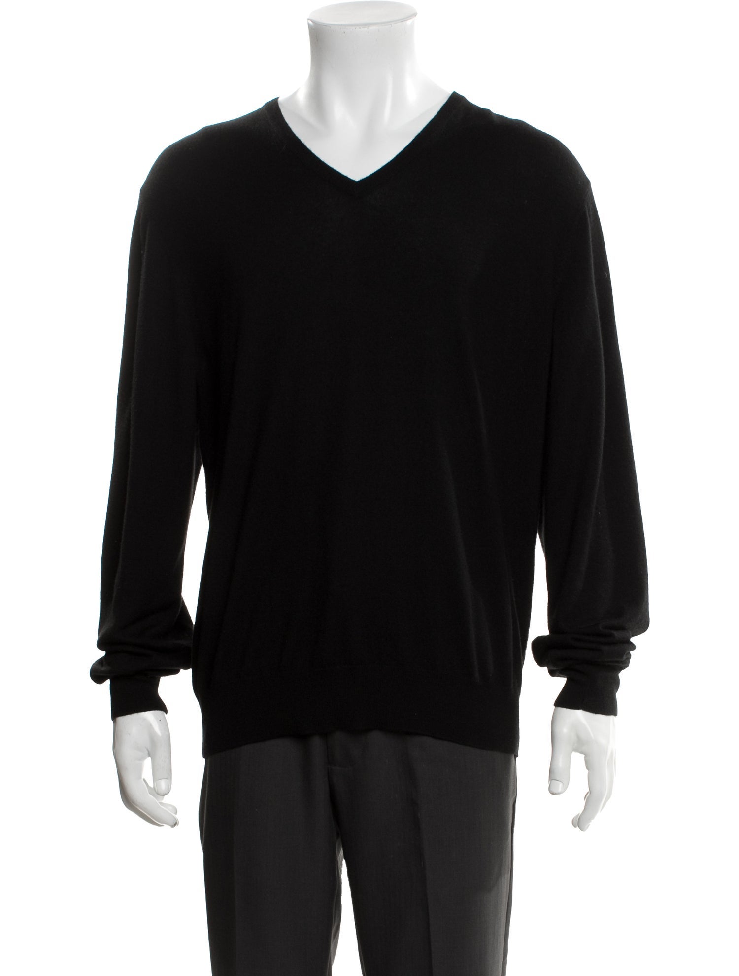 Ralph Lauren Purple Label V-Neck Long Sleeve Pullover