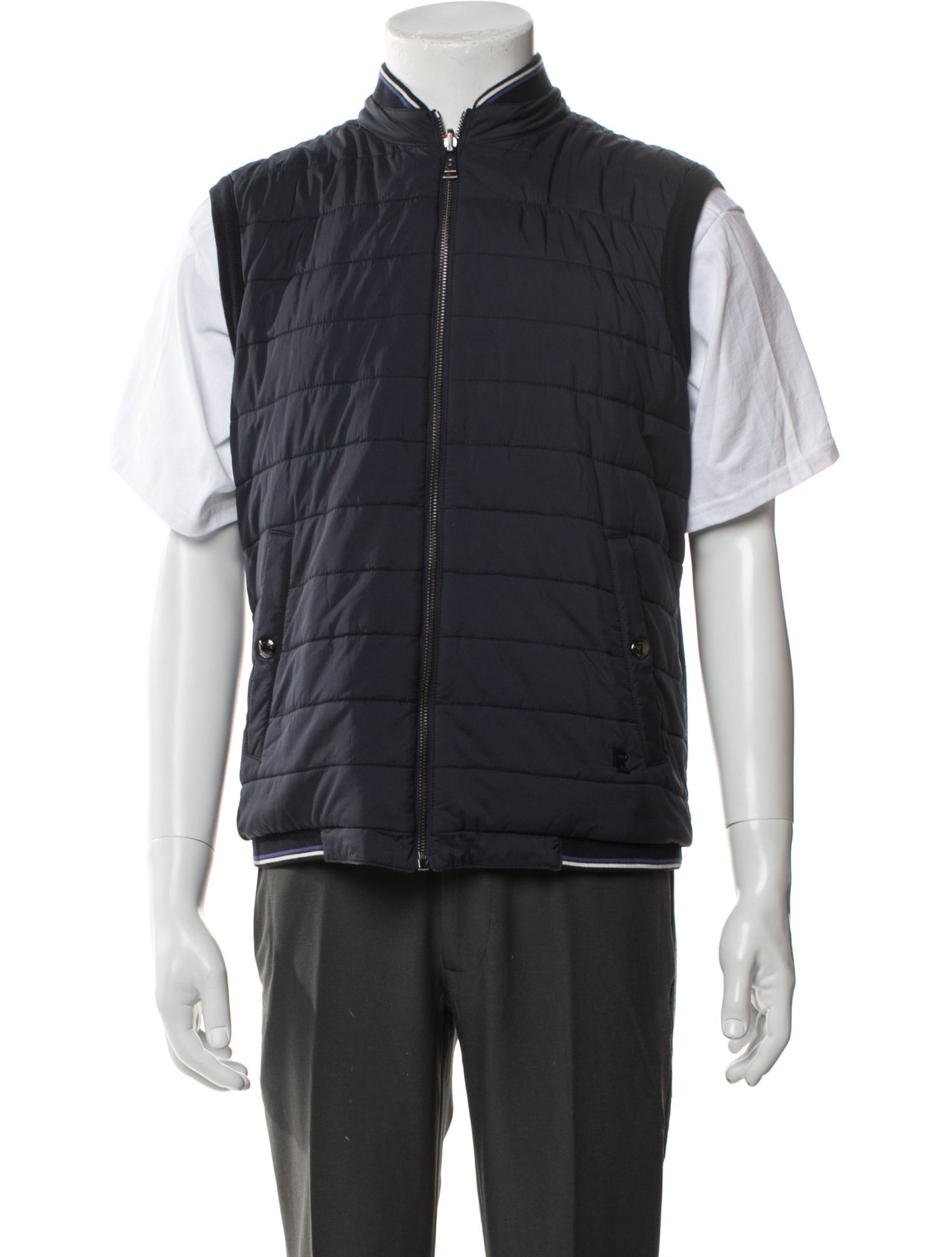 Ralph Lauren Purple Label Mock Neck Sleeveless Sweater Vest