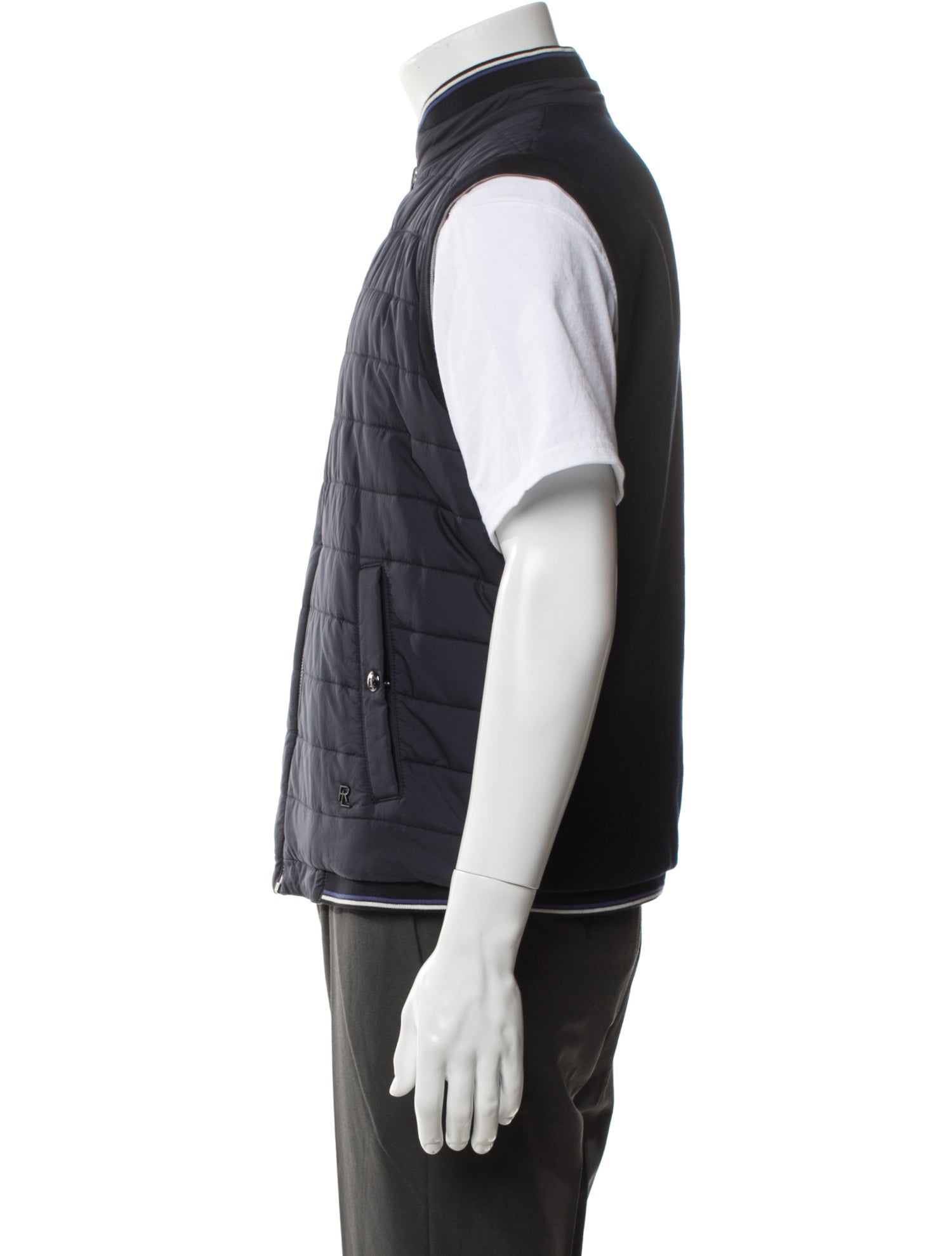 Ralph Lauren Purple Label Mock Neck Sleeveless Sweater Vest