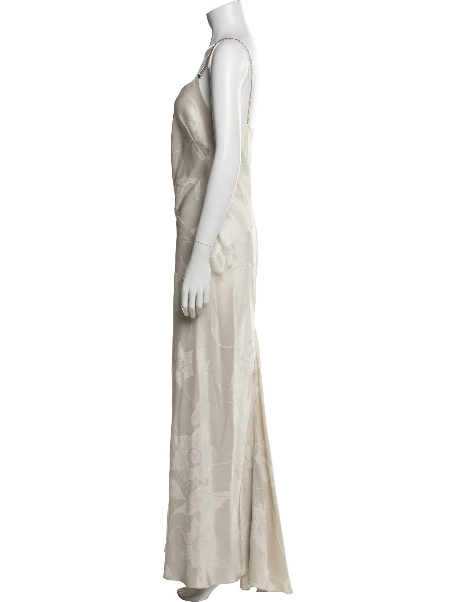 Ralph Lauren Purple Label Floral Print Long Dress