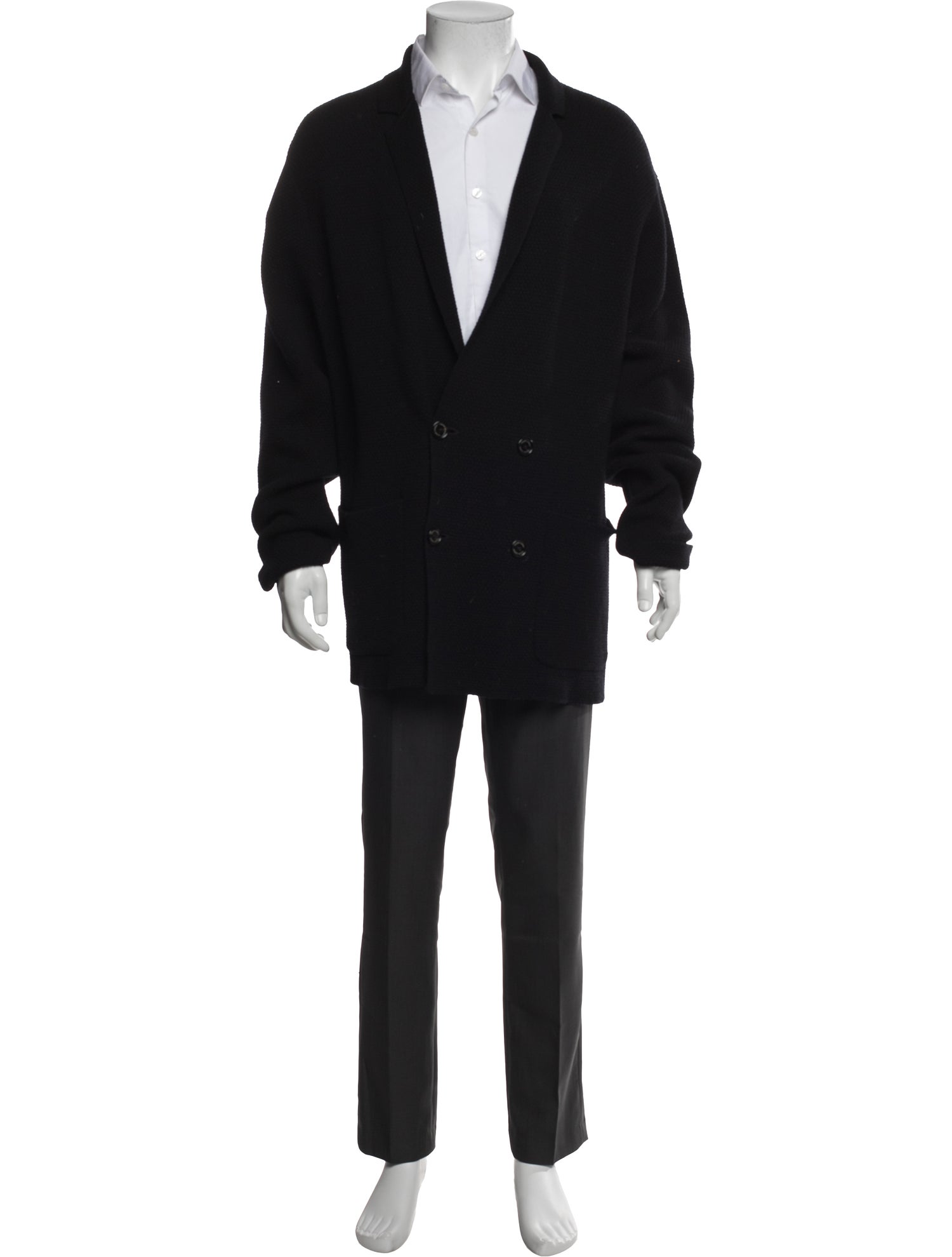 Ralph Lauren Purple Label Open Front Long Sleeve Cardigan