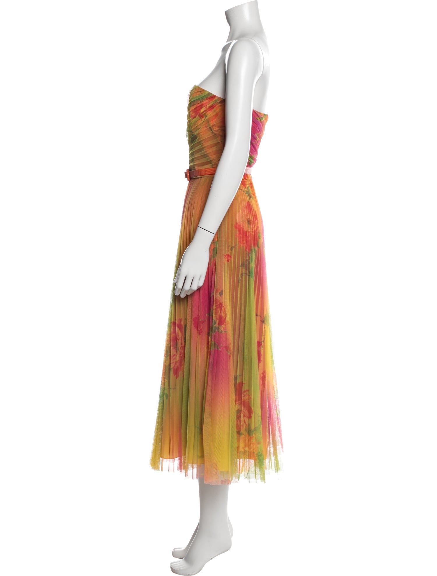 Ralph Lauren Purple Label Printed Midi Length Dress