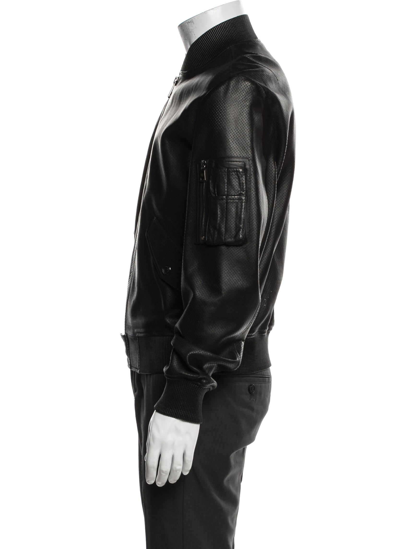 Ralph Lauren Purple Label Lambskin Bomber Jacket