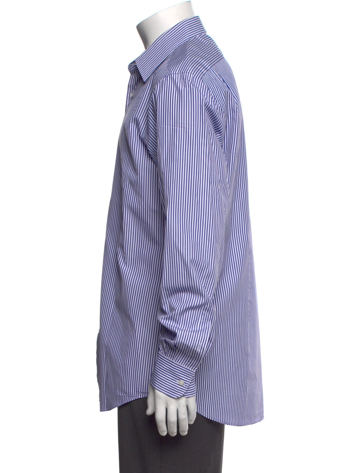 Ralph Lauren Purple Label Striped Long Sleeve Dress Shirt