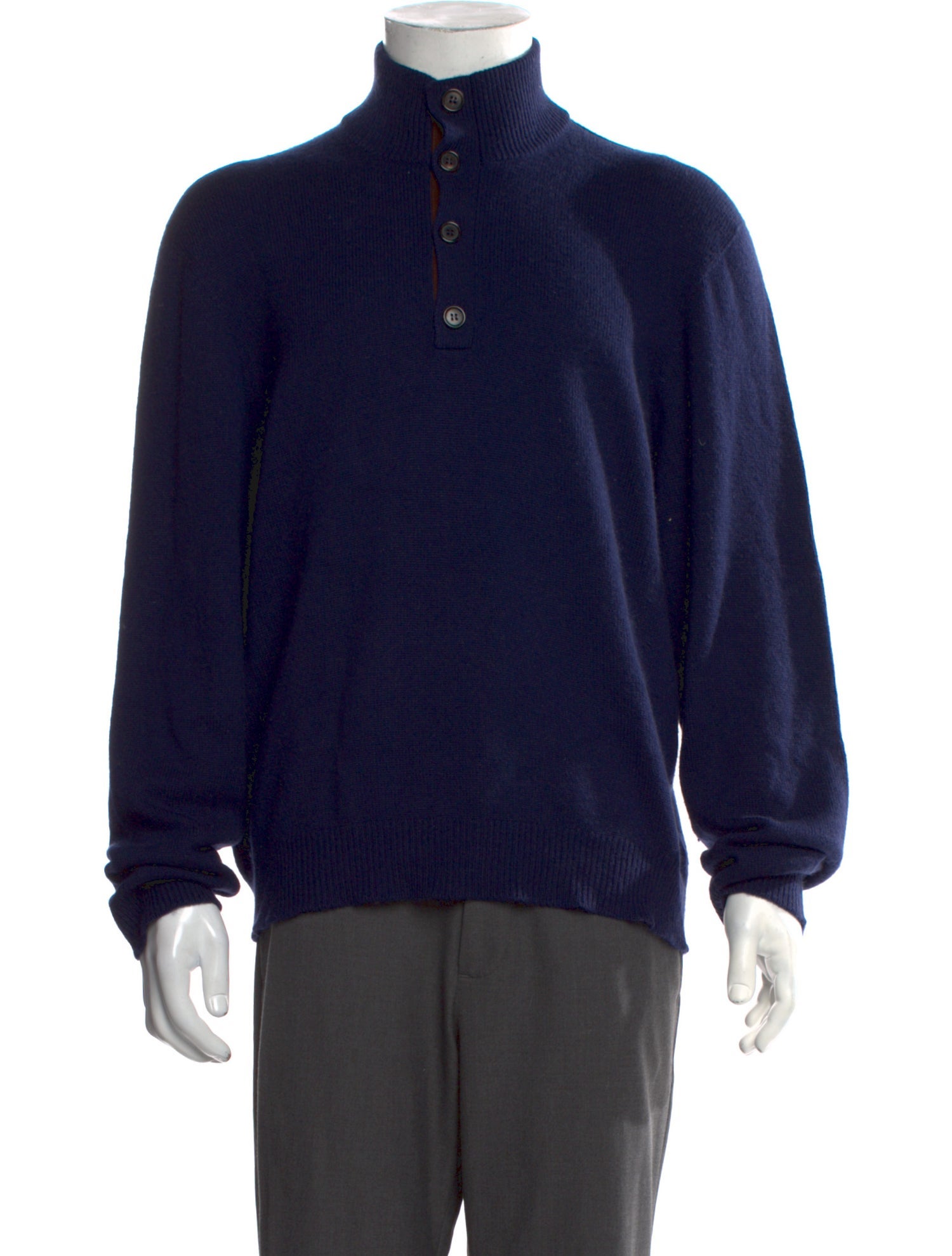 Ralph Lauren Purple Label Cashmere Mock Neck Pullover