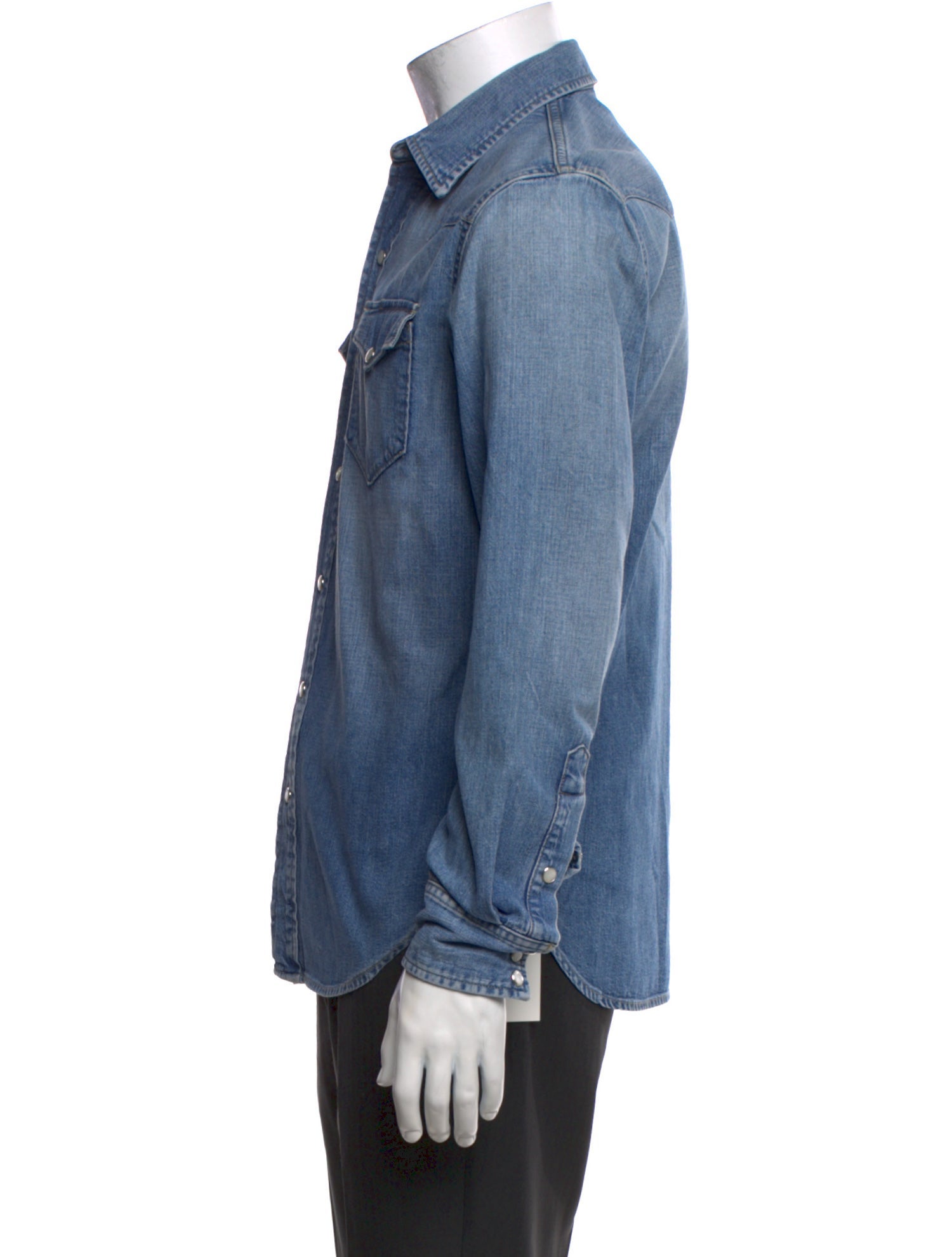 Ralph Lauren Purple Label Long Sleeve Denim Shirt