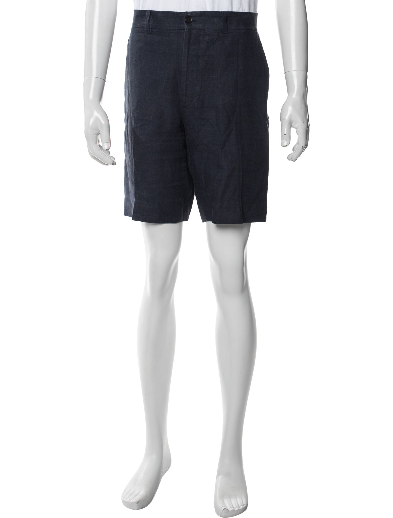 Ralph Lauren Purple Label Linen Flat Front Shorts