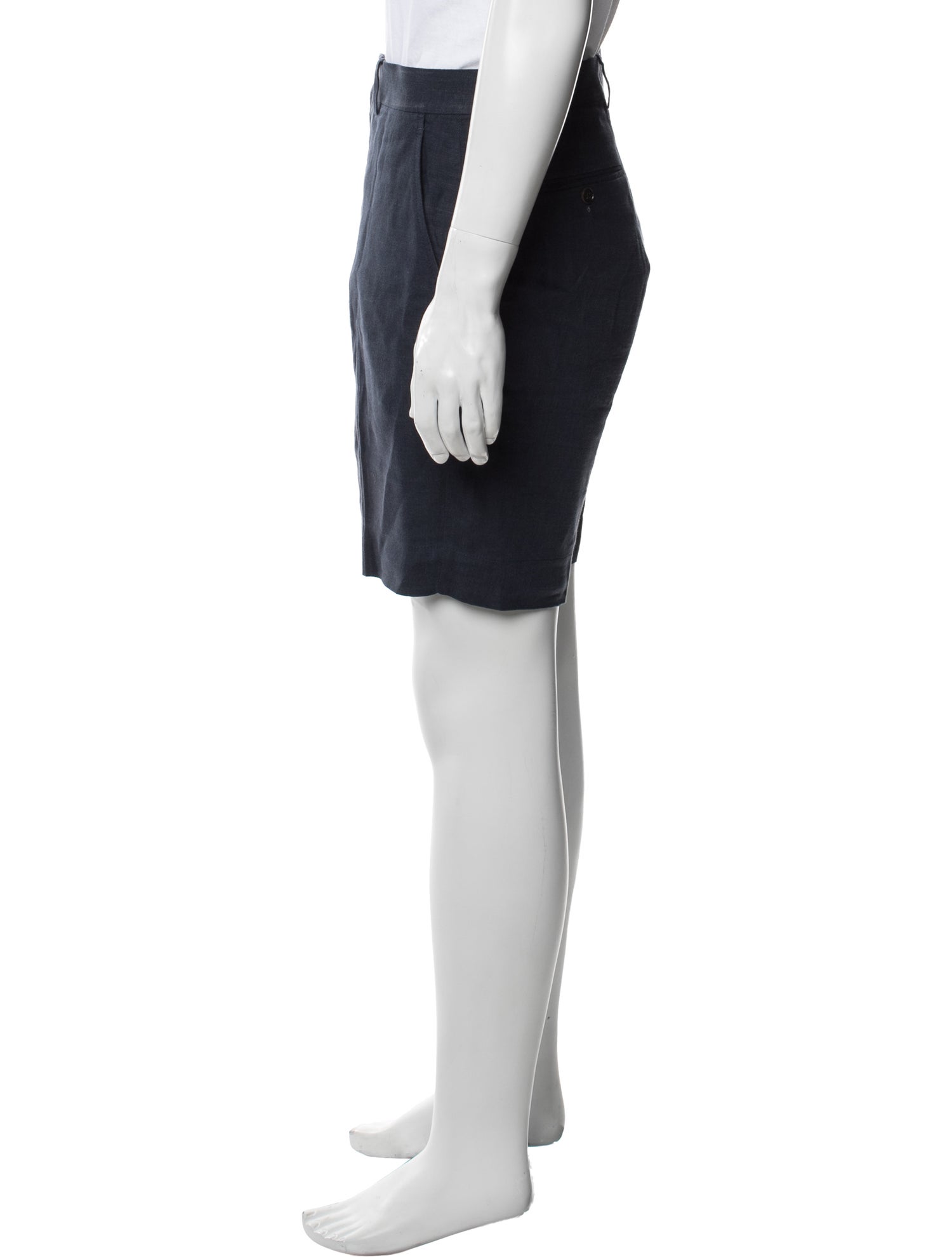 Ralph Lauren Purple Label Linen Flat Front Shorts