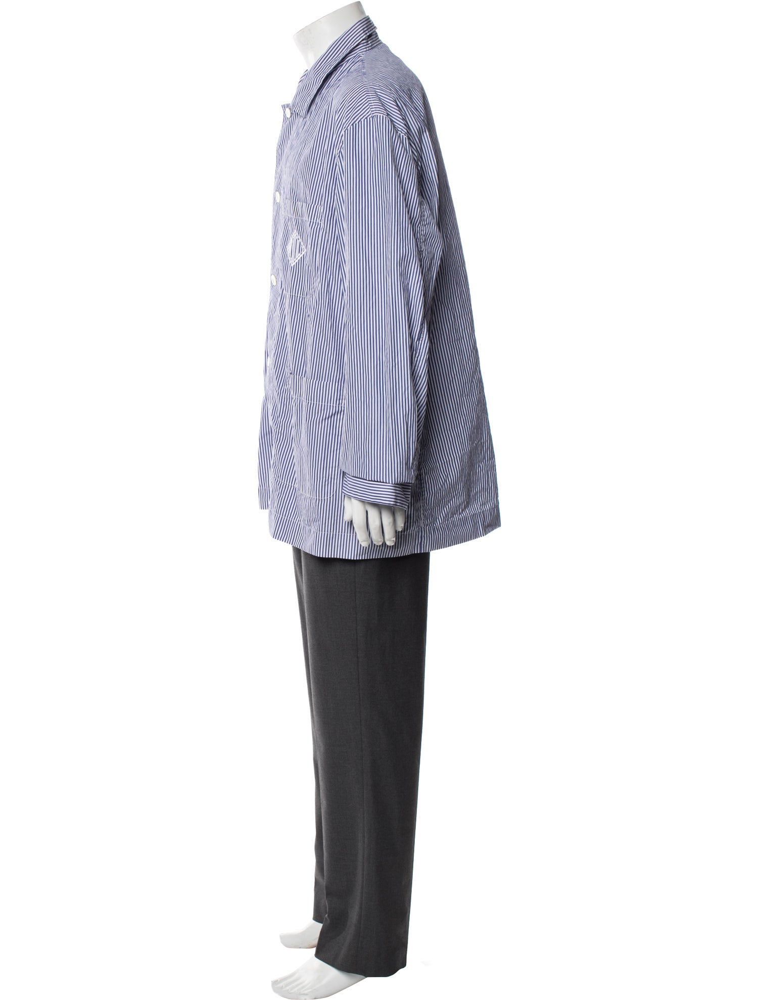 Ralph Lauren Purple Label Striped Long Sleeve Dress Shirt