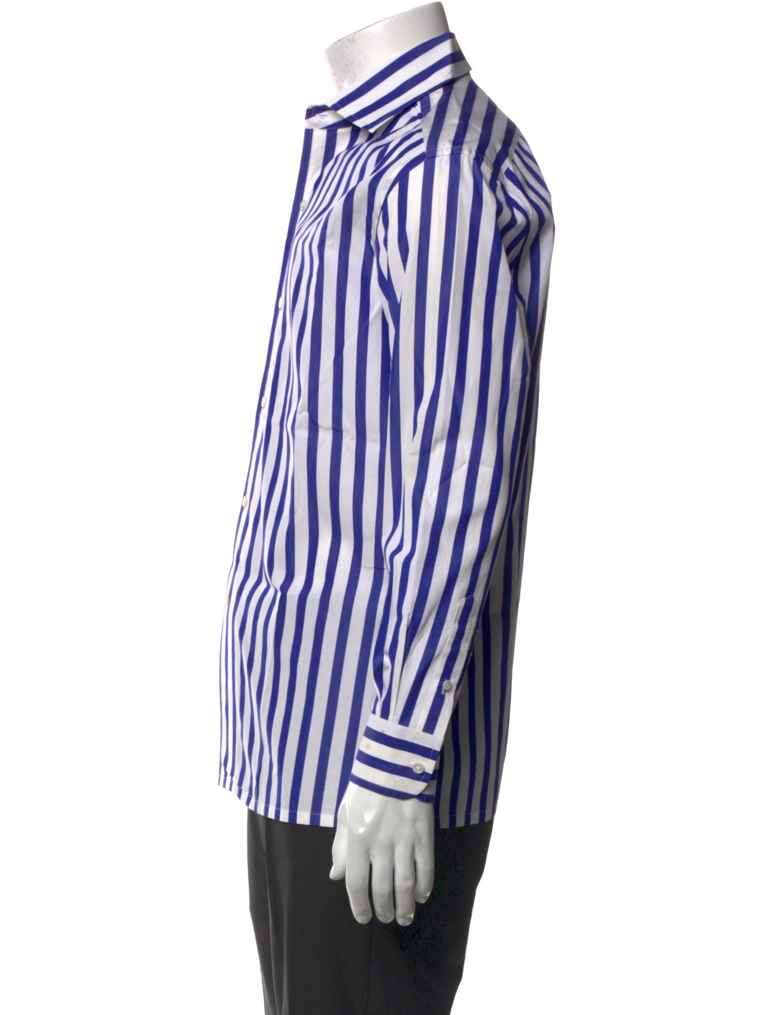 Ralph Lauren Purple Label Striped Long Sleeve Dress Shirt