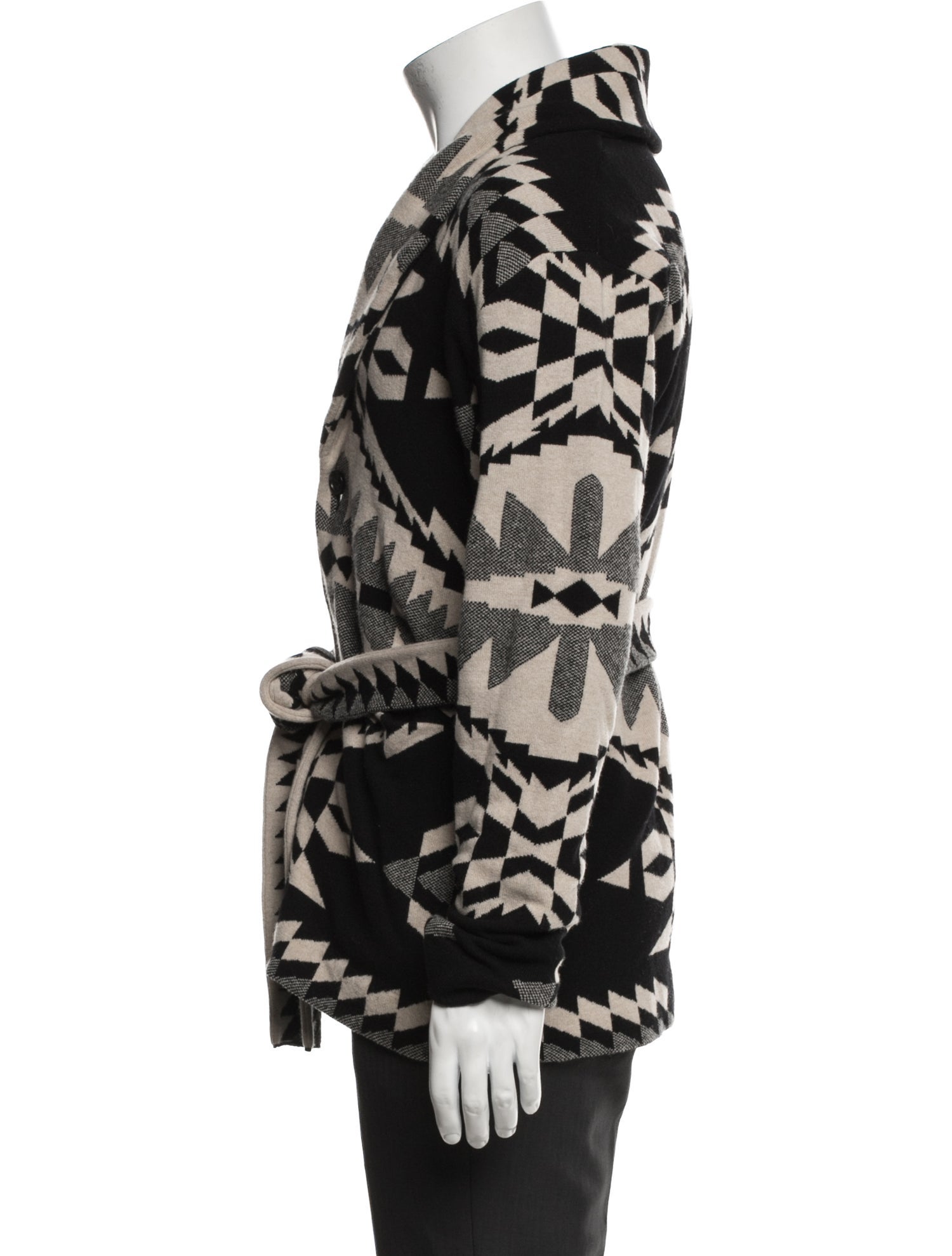 Ralph Lauren Purple Label Wool Patterned Cardigan