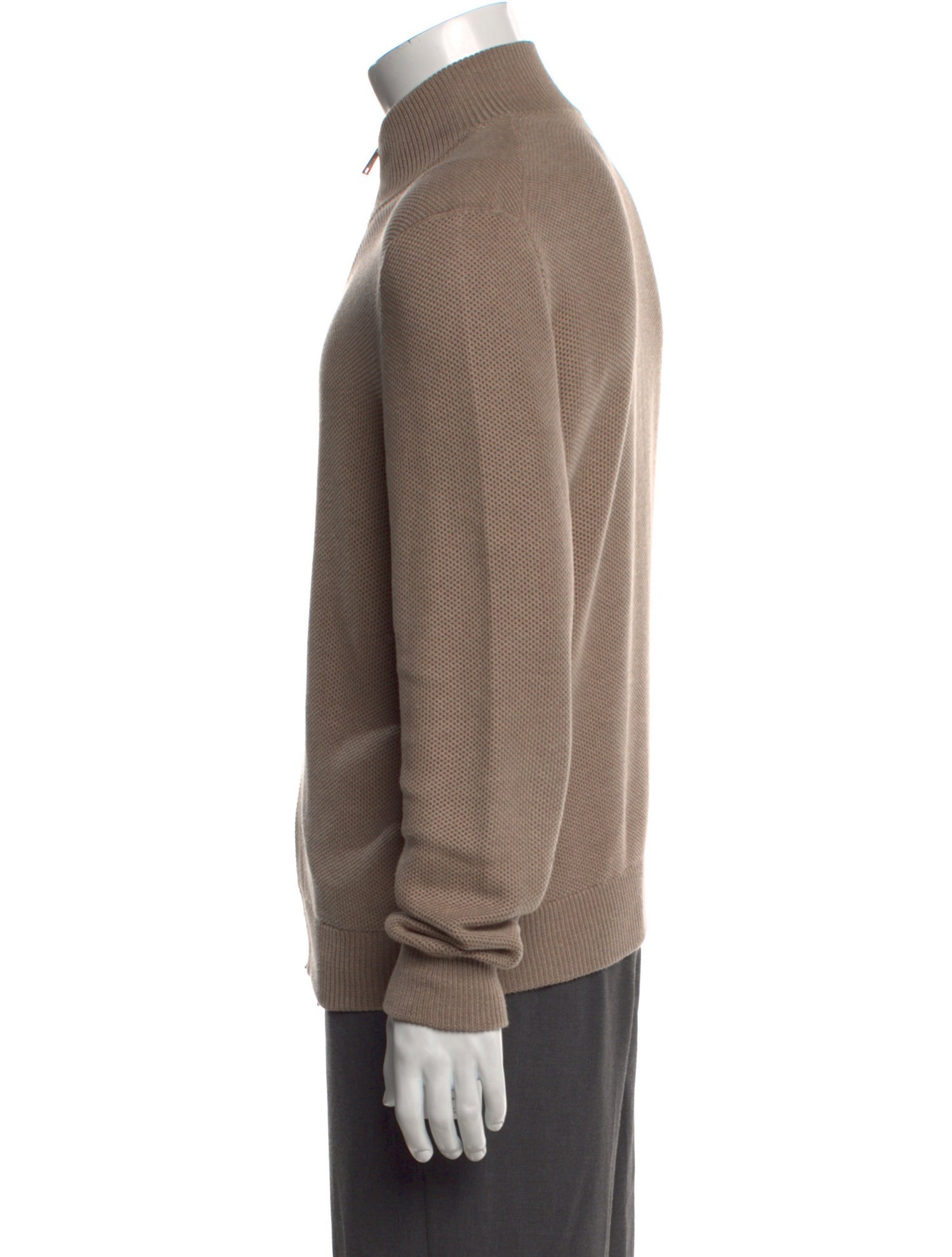 Ralph Lauren Purple Label Mock Neck Long Sleeve Cardigan