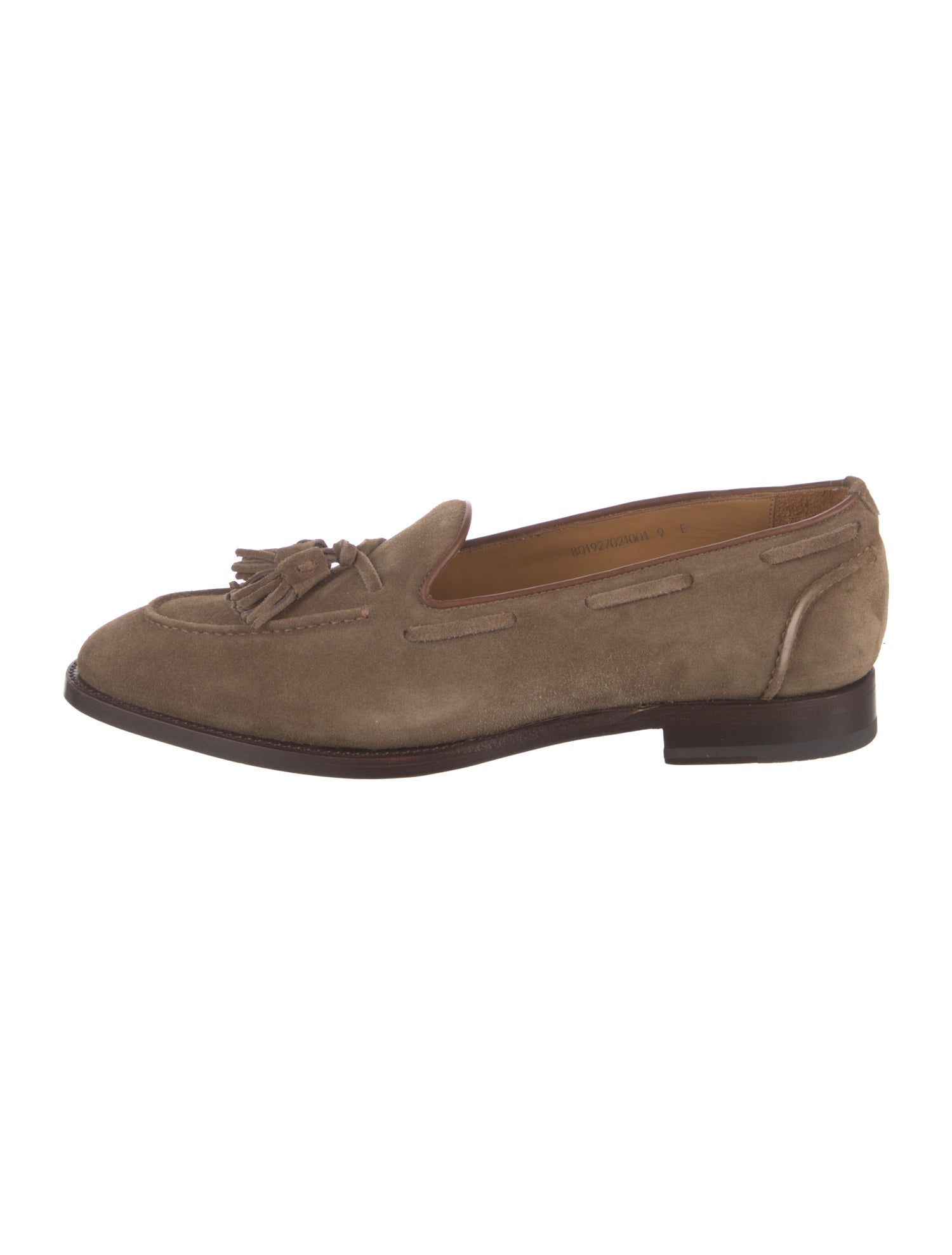 Ralph Lauren Purple Label Suede Tassel Accents Dress Loafers