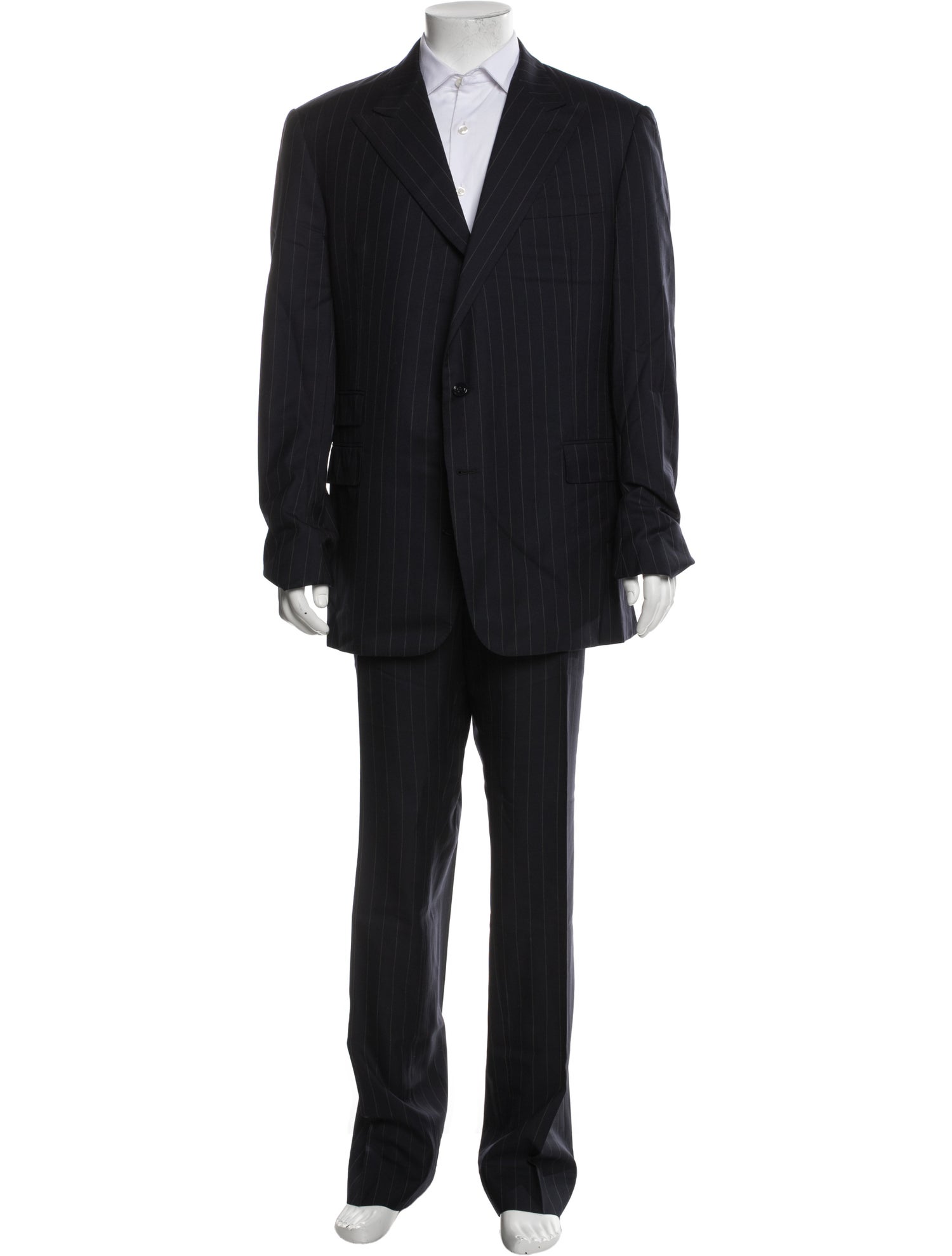 Ralph Lauren Purple Label Wool Houndstooth Print Two-Piece Suit