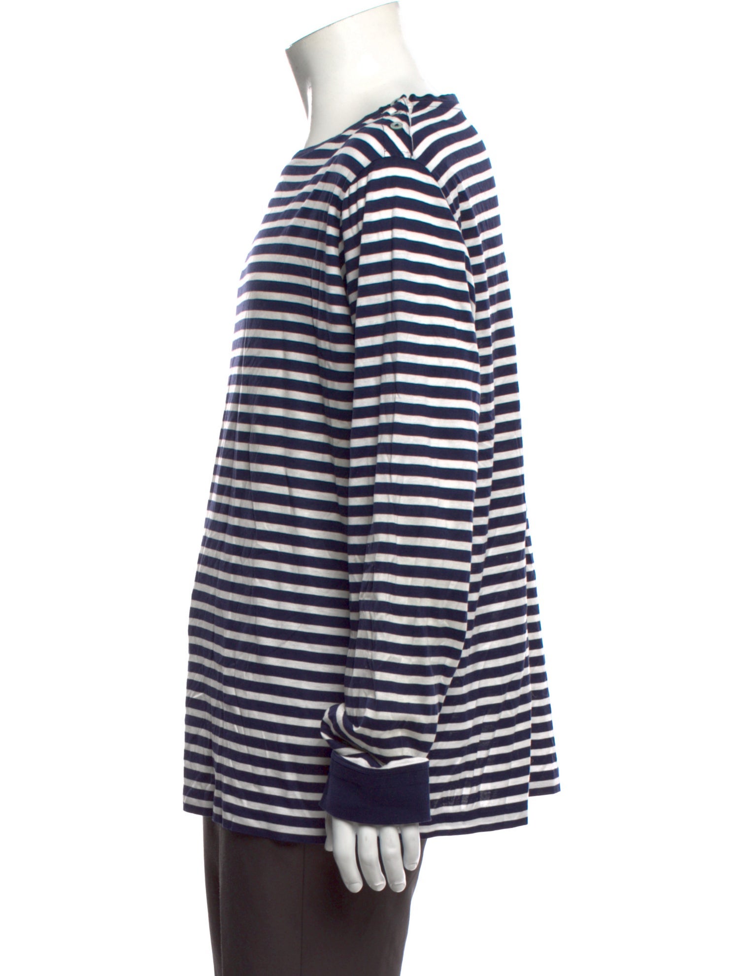 Ralph Lauren Purple Label Striped Crew Neck T-Shirt