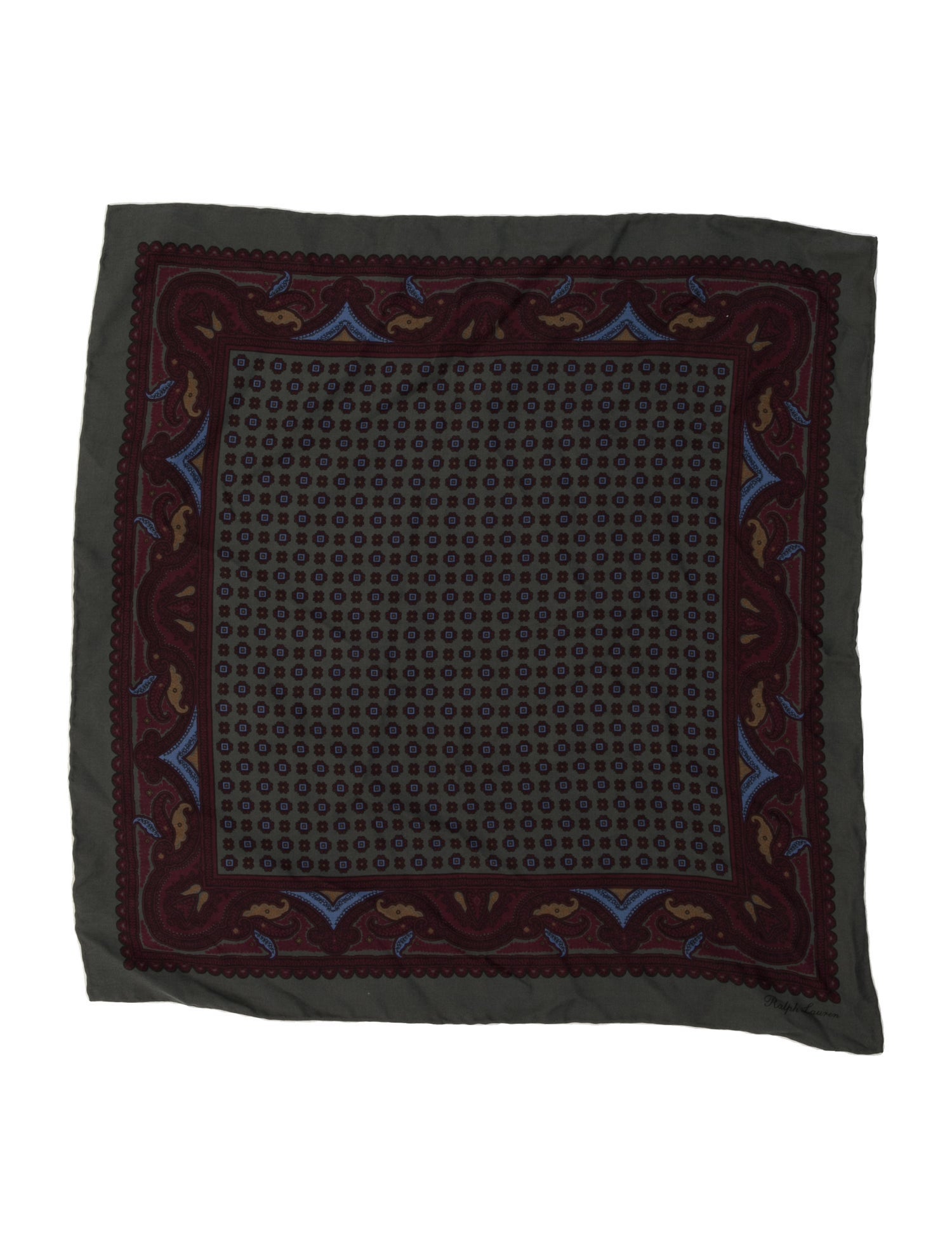 Ralph Lauren Purple Label Silk Paisley Print Bandana w/ Tags