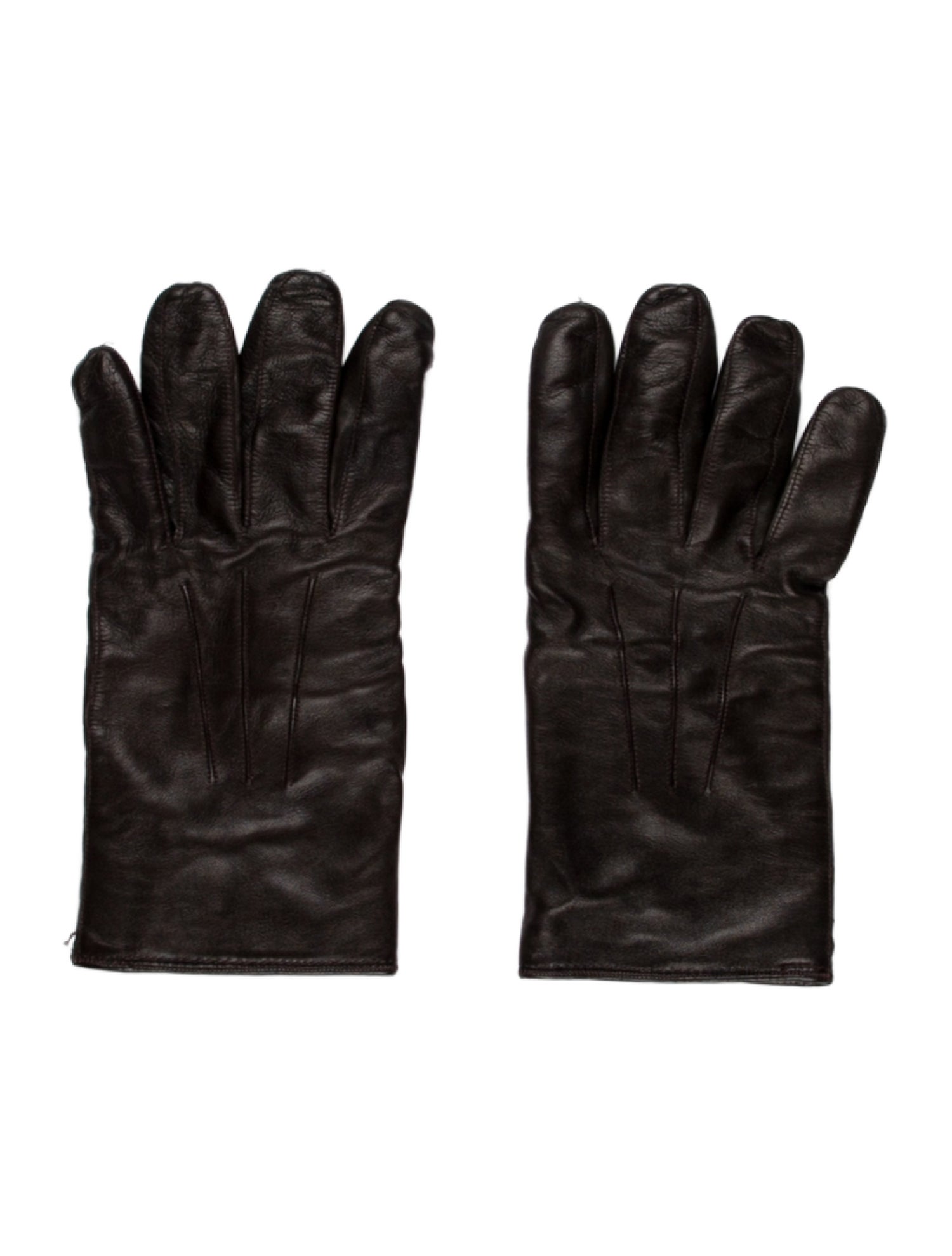 Ralph Lauren Purple Label Men's Brown leather gloves.