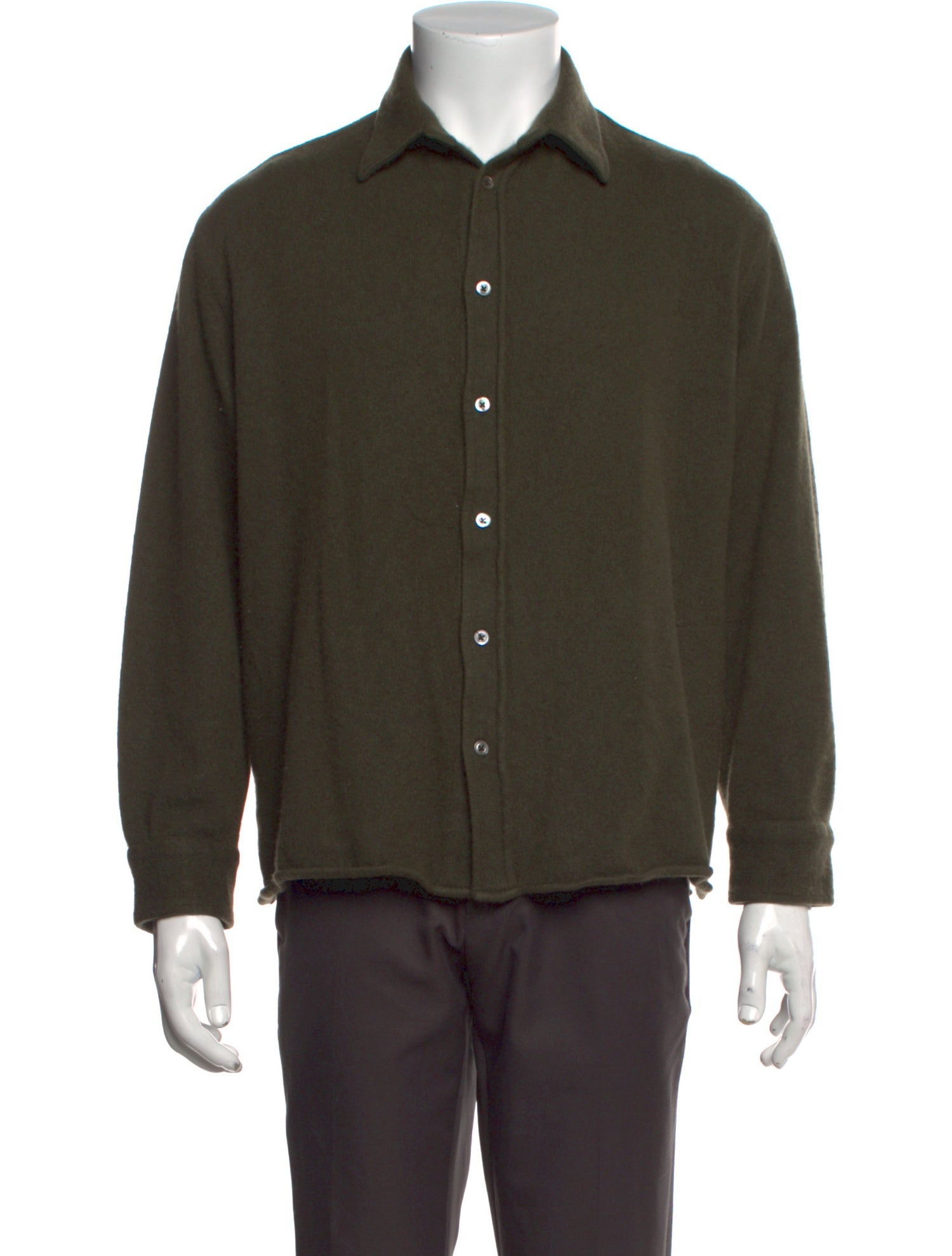 Ralph Lauren Purple Label Cashmere Mock Neck Cardigan