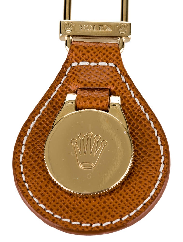 Rolex Leather Keychain
