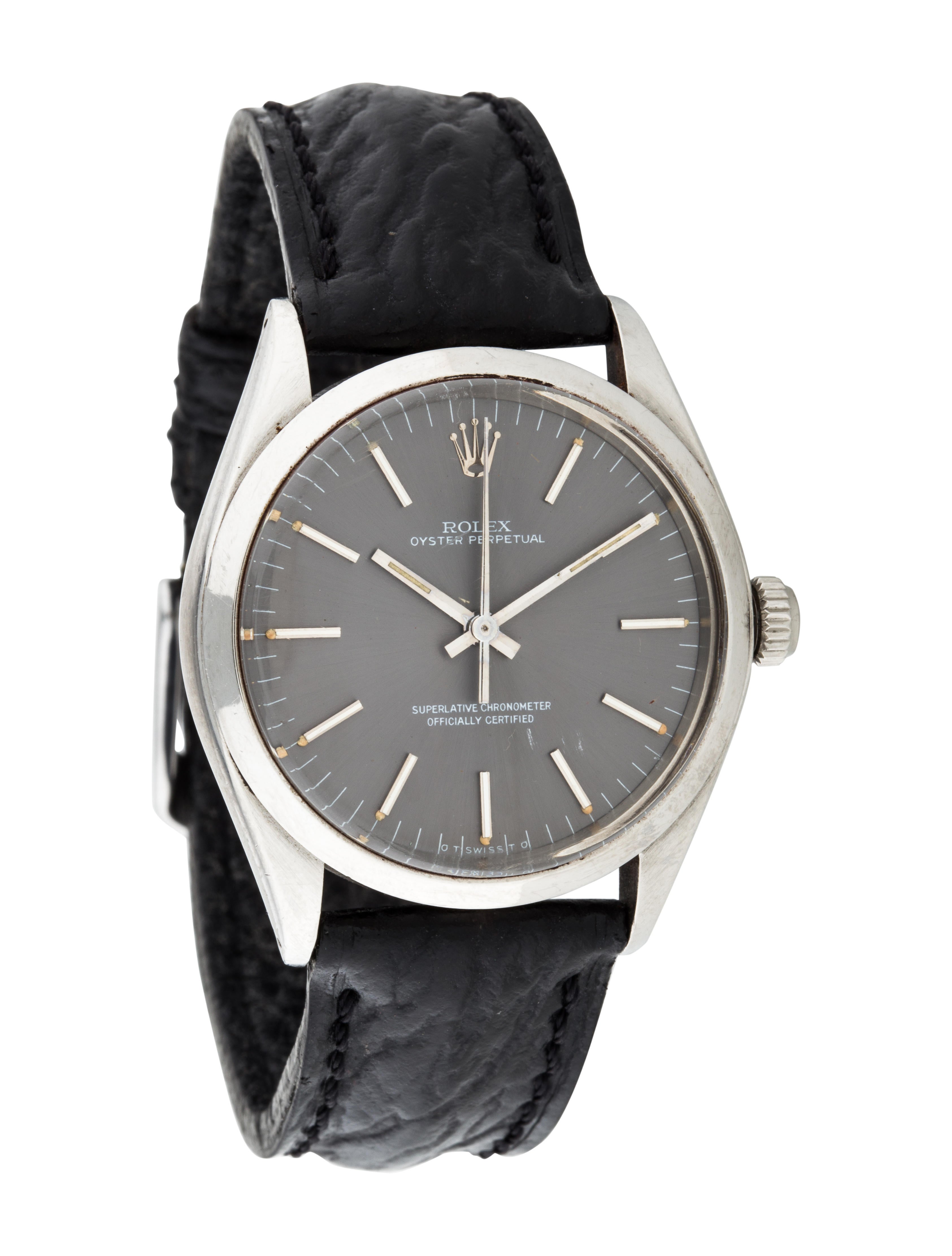 rolex oyster perpetual watch - strap - rlx23935 | the realreal