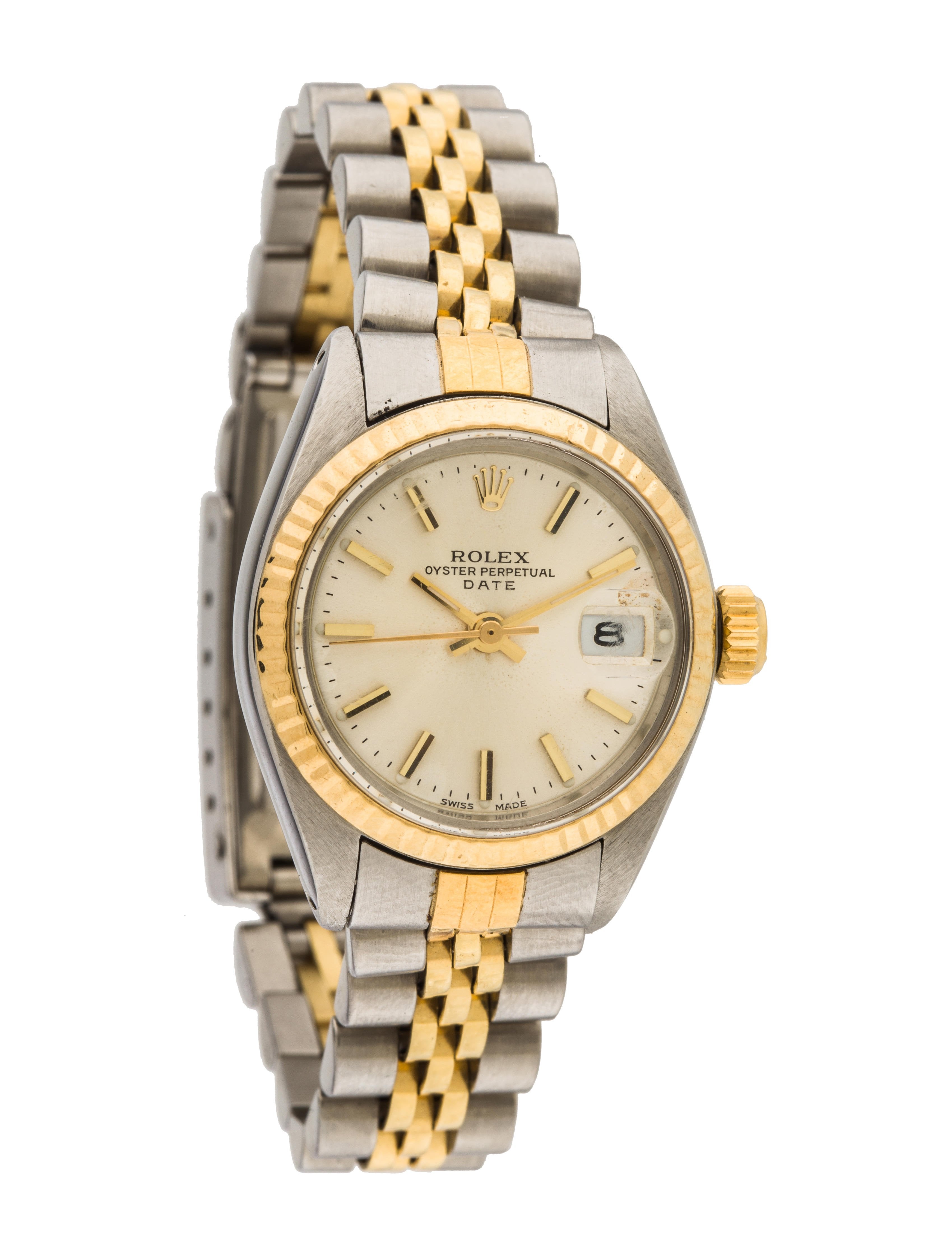 rolex oyster perpetual date watch - bracelet - rlx24084 | the