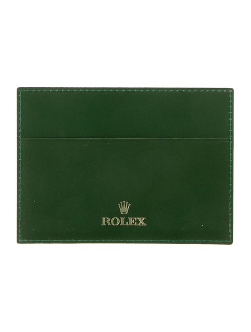 Rolex Leather Cardholder green