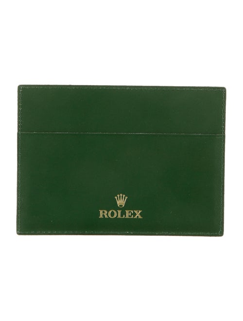 Rolex Leather Cardholder green
