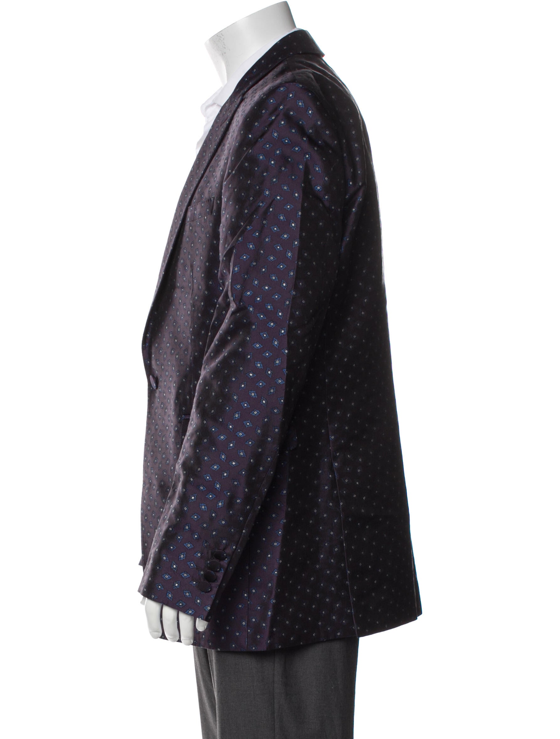 Burberry Latham Silk Printed Blazer