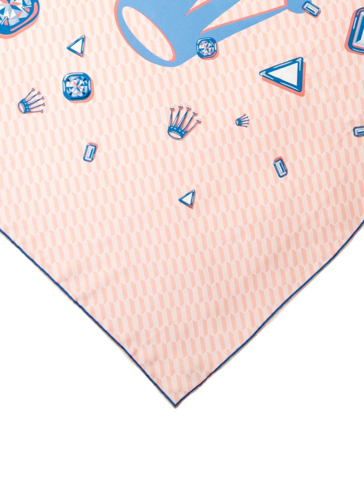 Rolex Silk Floral Print Scarf