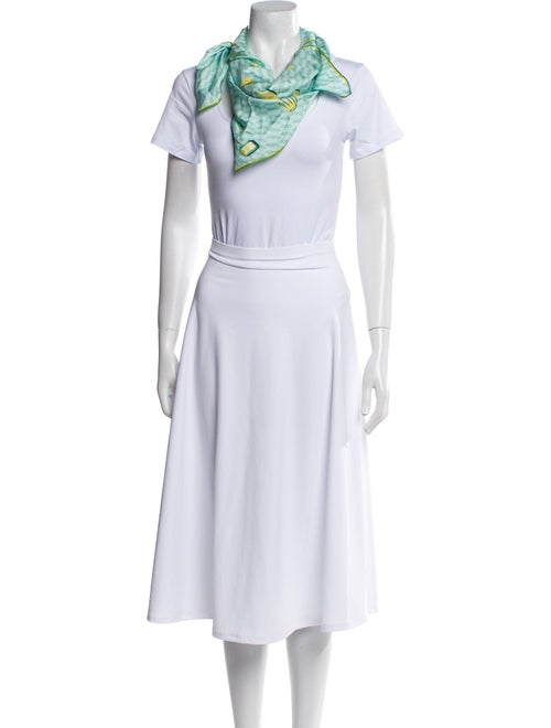 Rolex Silk Floral Print Scarf