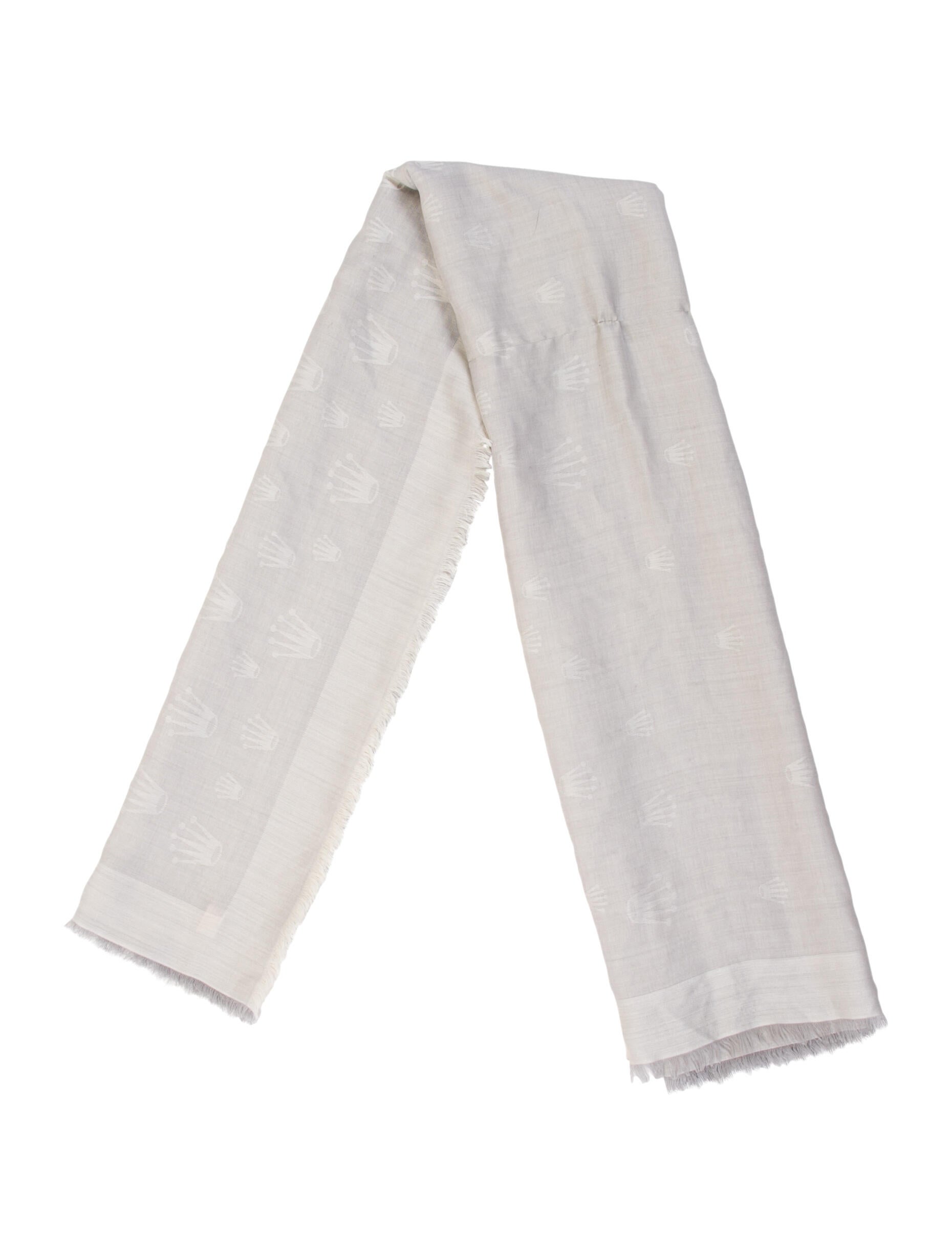 Rolex Wool Printed Scarf