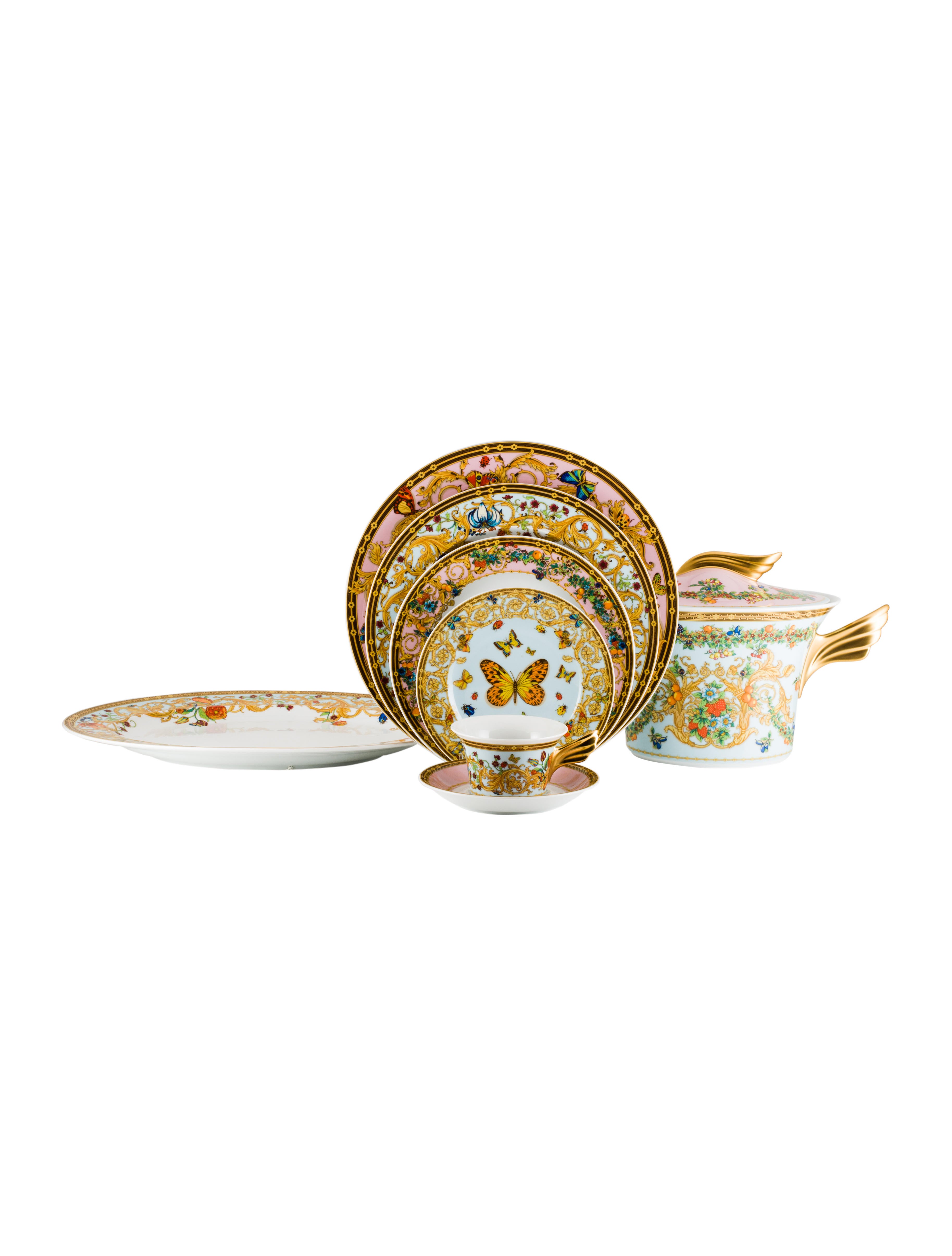Rosenthal Meets Versace 38Piece Le Jardin de Versace Dinner Service