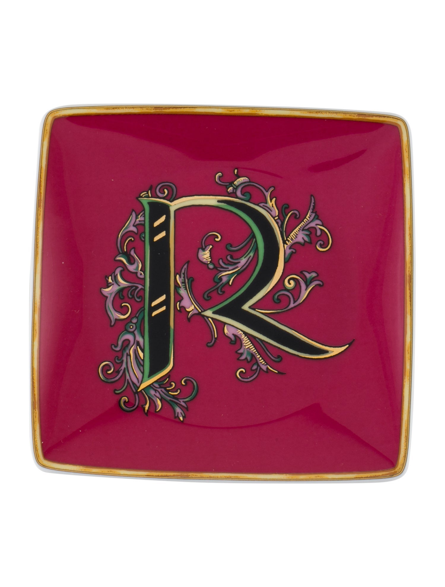 Rosenthal Meets Versace Holiday Alphabet Dish