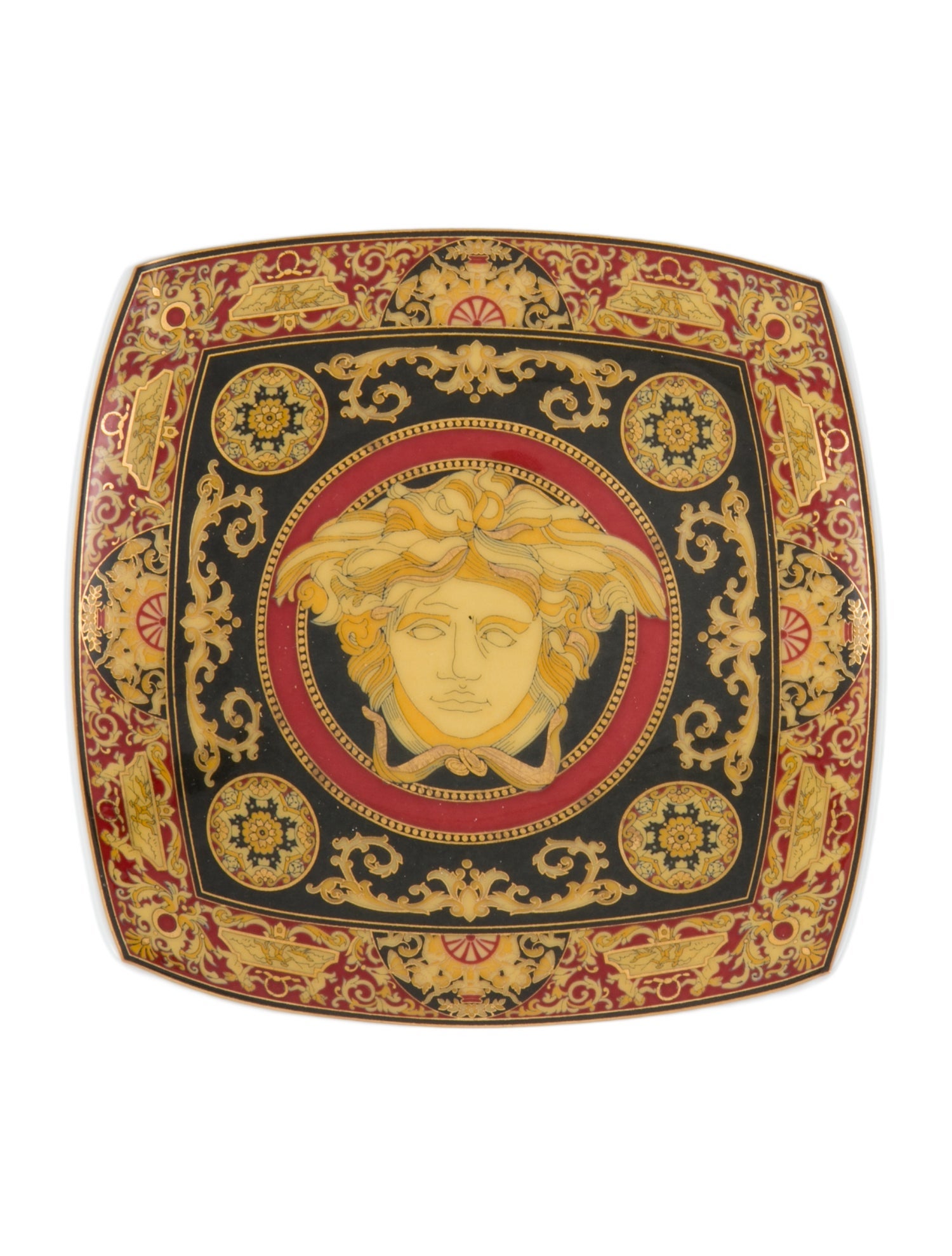 Rosenthal Meets Versace Medusa Red Catchall Dish