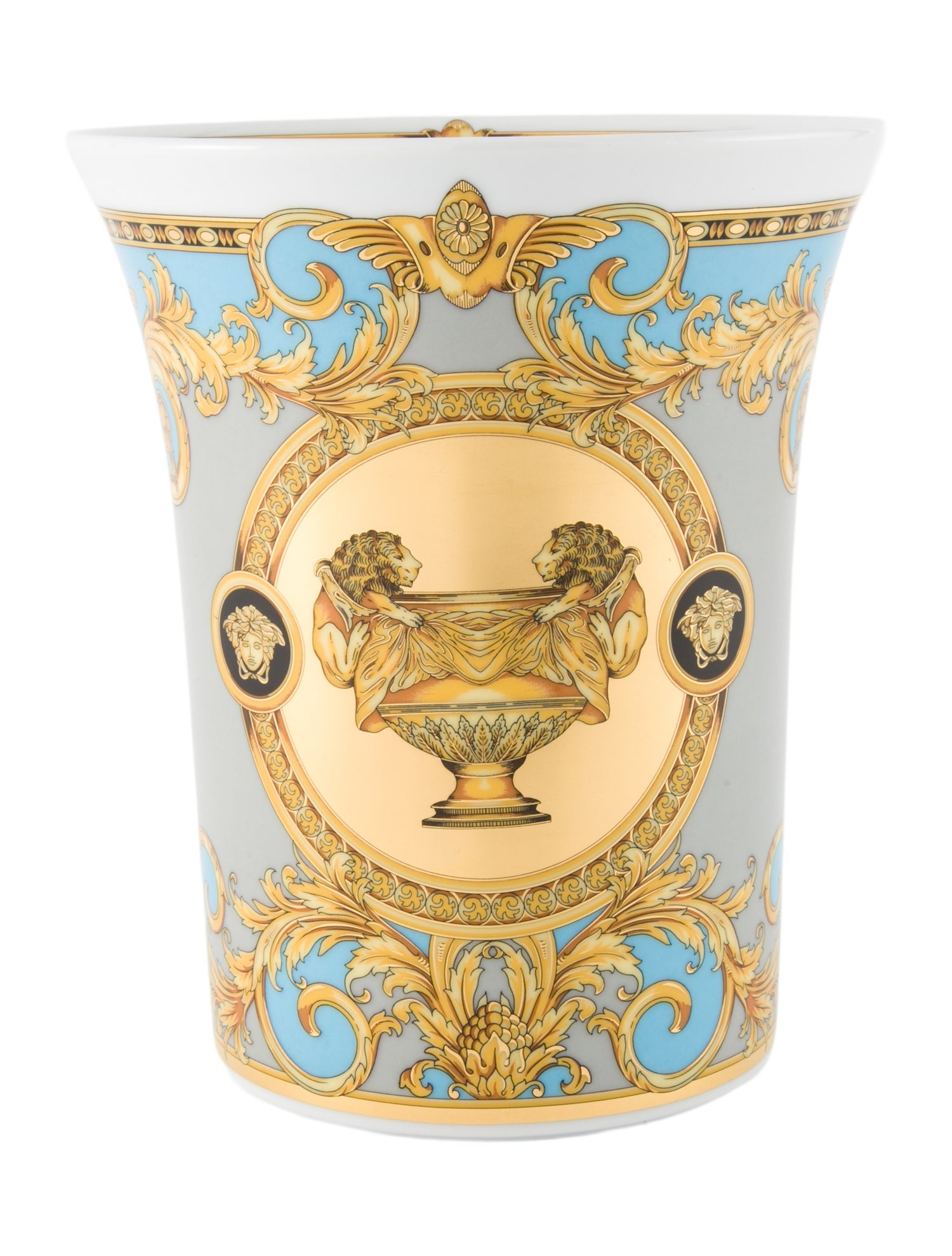 Rosenthal Meets Versace Prestige Gala Le Bleu Vase w/ Tags