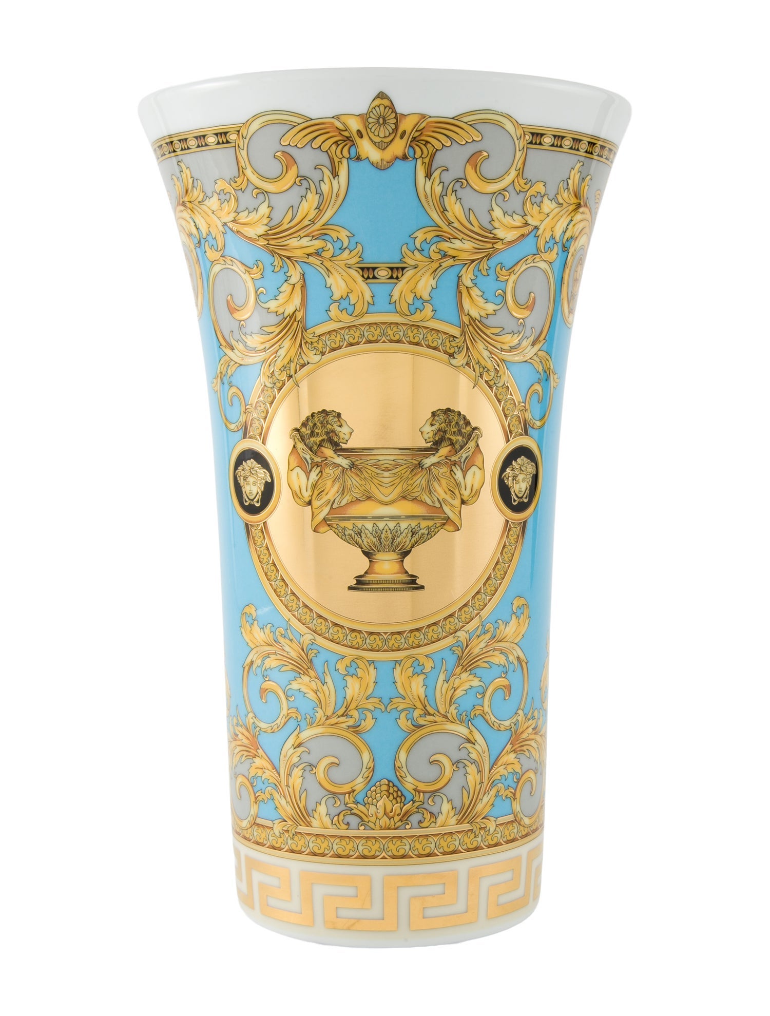 Rosenthal Meets Versace Versace Prestige Gala Le Bleu Vase w/ Tags