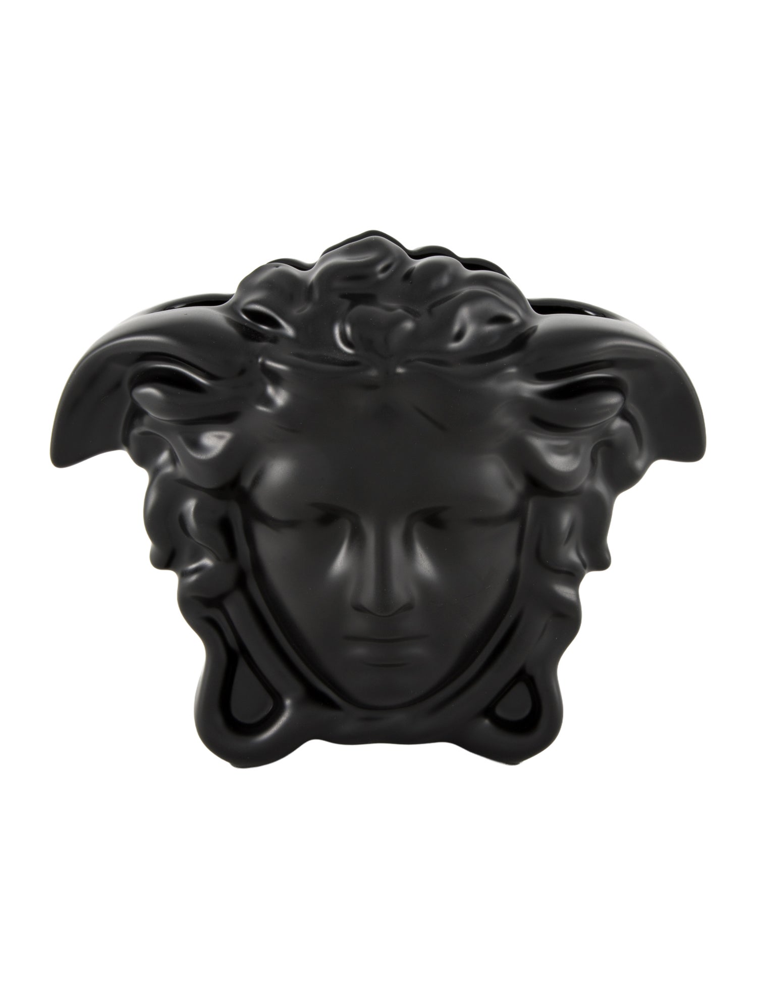 Rosenthal Meets Versace Medusa Grande Black Vase