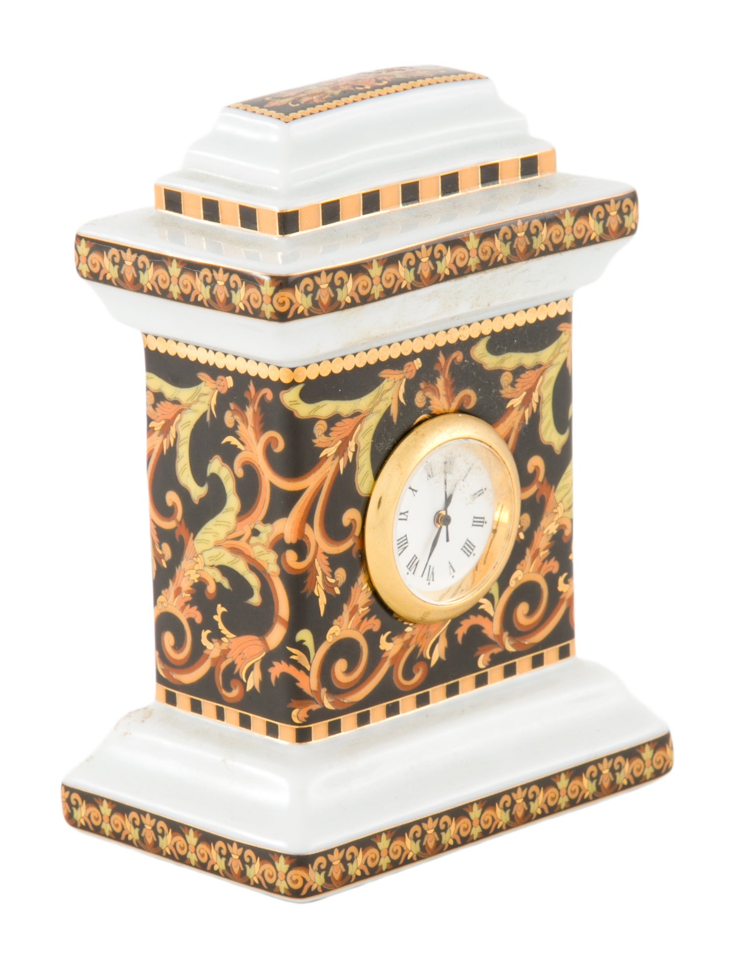 Rosenthal Meets Versace Barocco Miniature Desk Clock