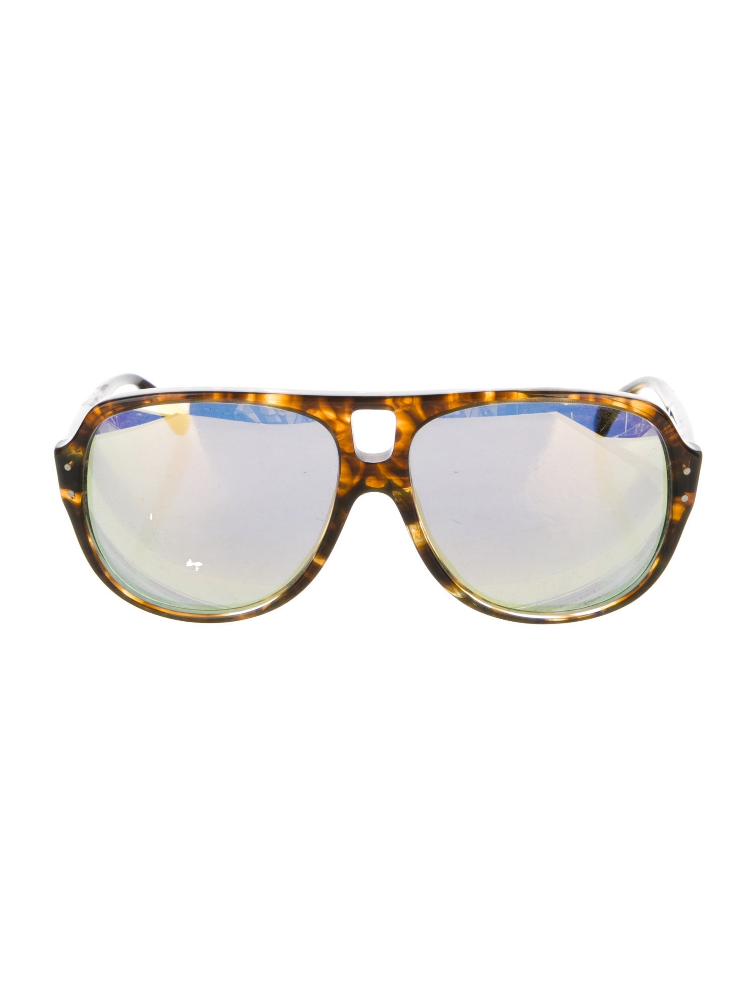 Rosie Assoulin x Morgenthal Frederics Oversize Mirrored Sunglasses