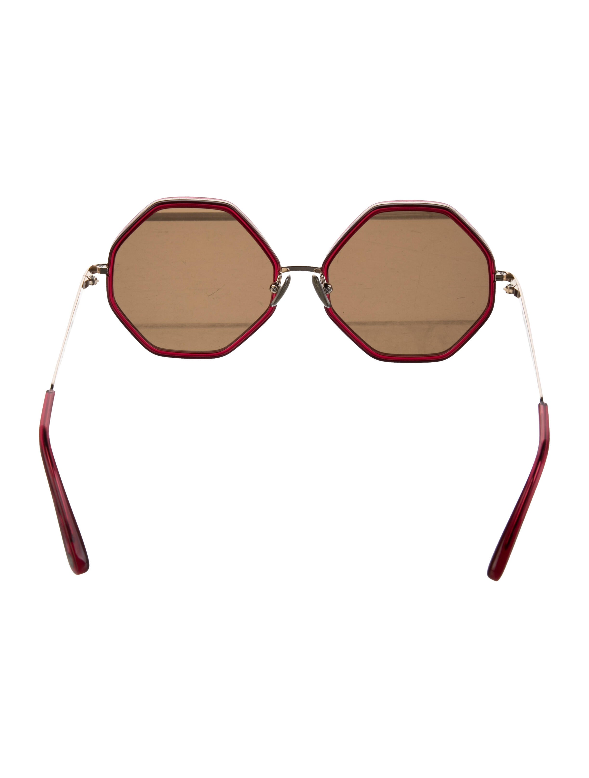 Rosie Assoulin x Morgenthal Frederics Oversize Tinted Sunglasses