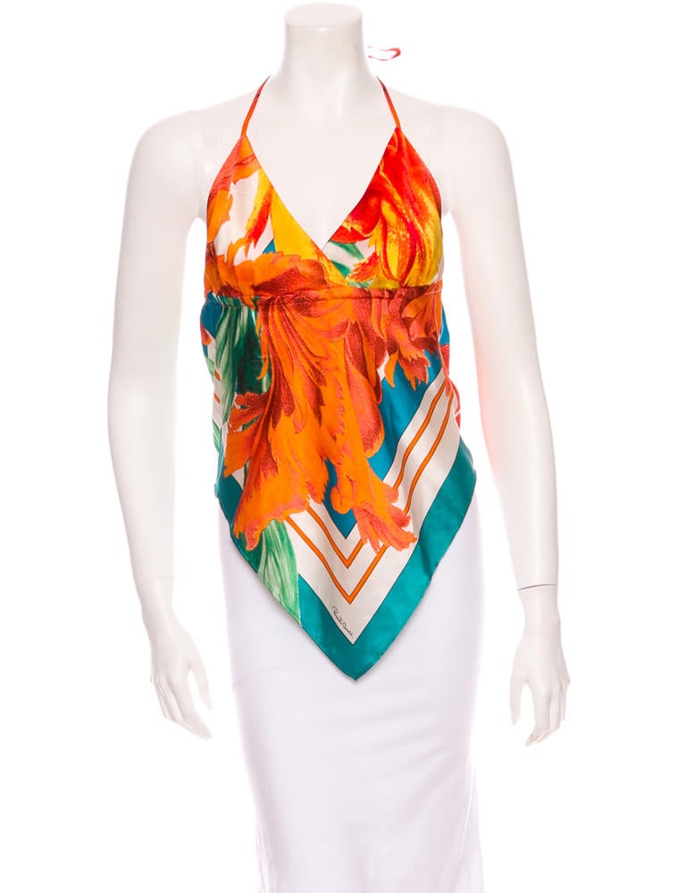 Roberto Cavalli Scarf Top
