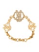Roberto Cavalli Crystal RC Crest Station Bracelet