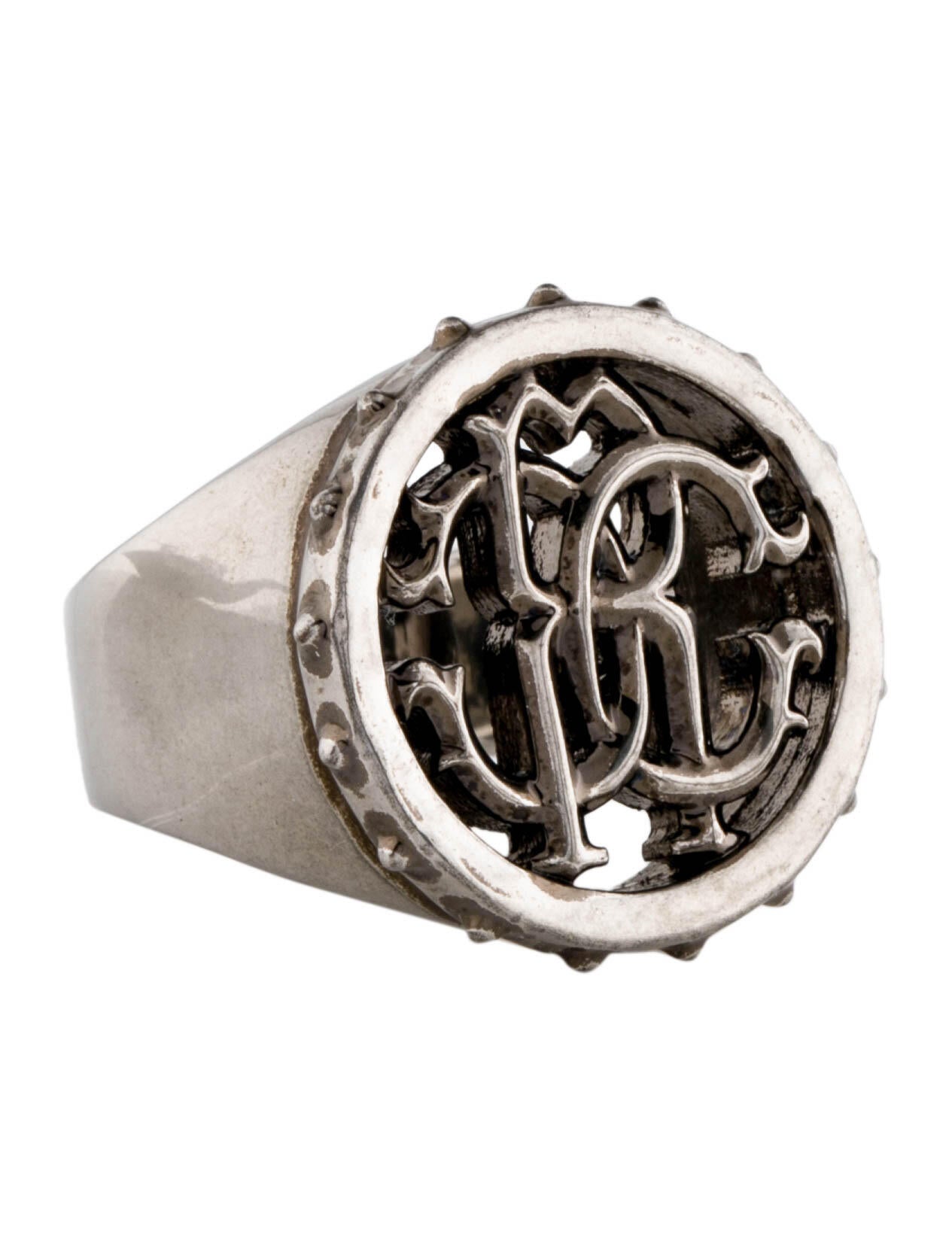 Roberto Cavalli Logo Signet Ring