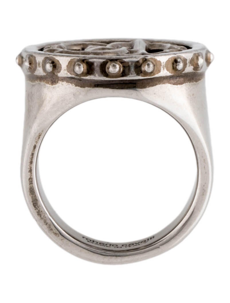 Roberto Cavalli Logo Signet Ring