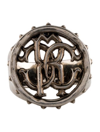 Roberto Cavalli Logo Signet Ring