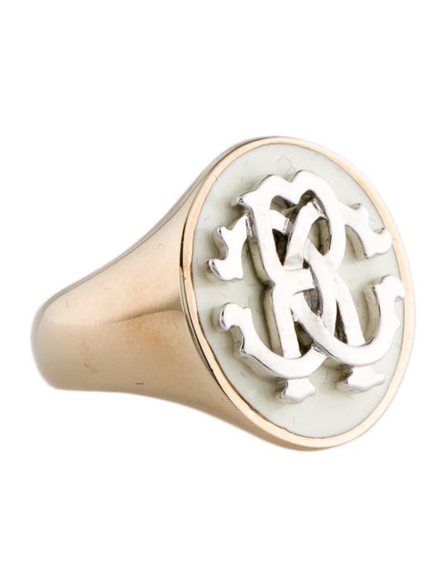 Roberto Cavalli Enamel Signet Ring