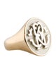 Roberto Cavalli Enamel Logo Signet Ring