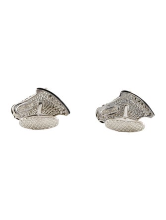 Roberto Cavalli Enamel and Crystal Cufflinks