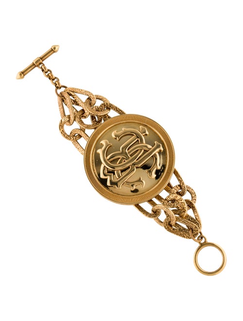 Roberto Cavalli Large Logo Link Bracelet