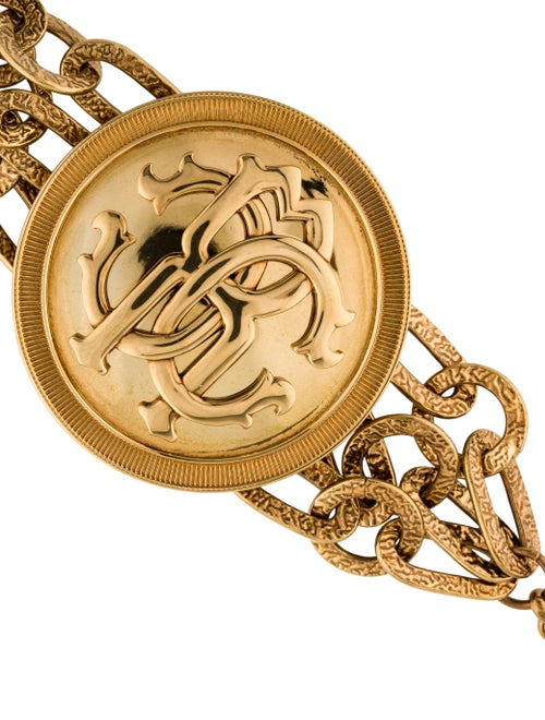 Roberto Cavalli Large Logo Link Bracelet